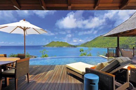 die Presidenten VIlla des Constance Ephelia Resort in Mahé