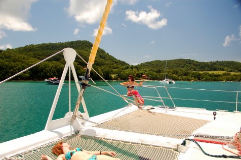 Relaxen auf dem Mojito 82 Katamaran in den Seychellen